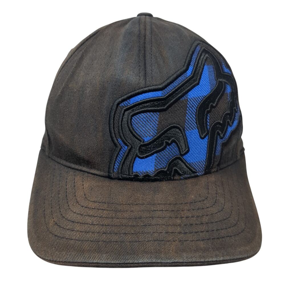 Fox Fitted Baseball Cap Black Medium Lightweight … - image 1